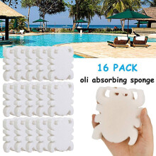 Esponja para la suciedad de piscinas para la descontaminación de superficies, absorbente de suciedad con captura de aceite mejorada, accesorios para