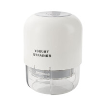 Yoghurt Maker Strainer 2 Fine Mesh, Nut Milk Container With Lid, Whey Separation, Fruit Juice Strainer, White