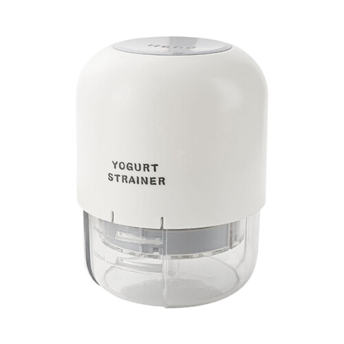 Yoghurt Maker Strainer 2 Fine Mesh, Nut Milk Container With Lid, Whey Separation, Fruit Juice Strainer, White