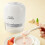 Yoghurt Maker Strainer 2 Fine Mesh, Nut Milk Container With Lid, Whey Separation, Fruit Juice Strainer, White 2