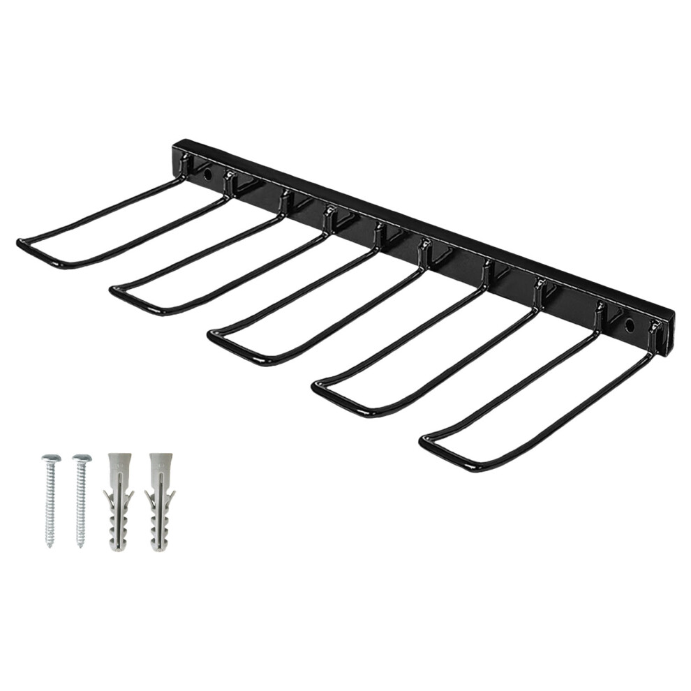 Garage Workshop Tool Rack Carbon Steel Construction-Black 7695000362635