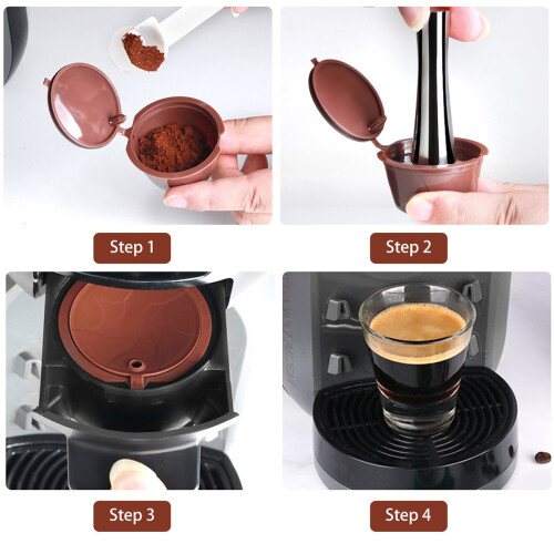 Επαναχρησιμοποιούμενες κάψουλες Dolce Gusto για το γραφείο στο σπίτι, οικολογικές 2