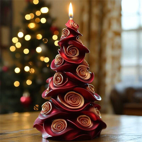 Christmas Tree Candle Molds Casting Molds Silicone Mould-A 2
