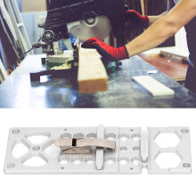 Aluminum Alloy Circular Saw Guide Rail Stopper Right Angle Square Silver