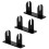 Clear Acrylic Fan Display Stand Clear Folding-Black 3 piece set 1
