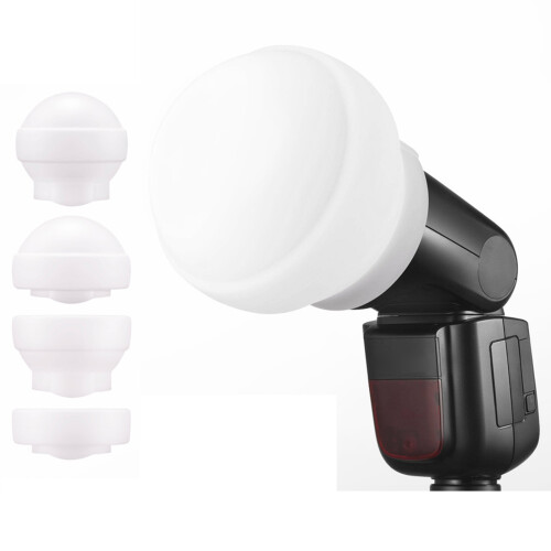Spherical Flash Diffuser For Flash Units Including V100 V1pro V1 1