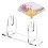 Clear Acrylic Fan Display Stand Clear Folding-Black 3 piece set 2