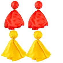 Leuchtend gelbe Straffahnen, authentisches Design für Fußballfans, strapazierfähiges und faltbares Partygeschenk, 20 cm lang, 4/6-teiliges Set,