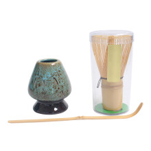 Japanilaiset teeseremonian välineet, stressin lievitys matcha-teesetillä, laadukkaat välineet, mukaan lukien käsintehty bambusta ja keraaminen