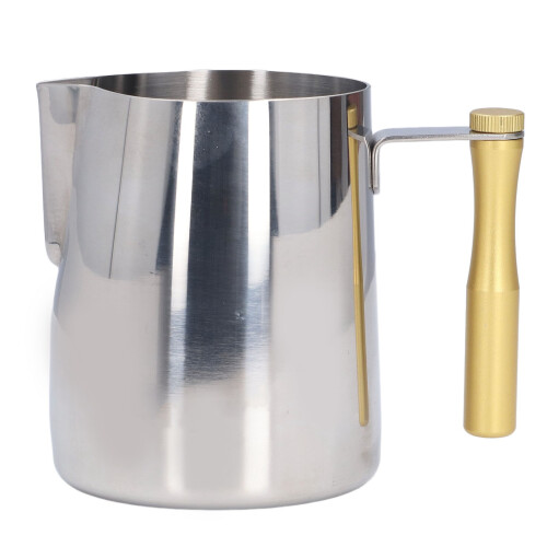 Κανάτα αφρού γάλακτος Eagle Nozzle, από ανοξείδωτο ατσάλι 600ml, ατμομάγειρας με ανάγλυφη 2