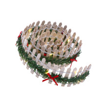 Christmas Fairys Garden Fence Miniature Garden-off white .