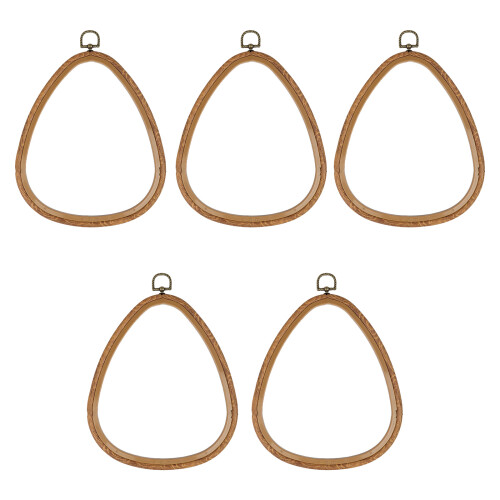 5 Stück Retro-Stickrahmen, Tröpfchen-Stickrahmen für