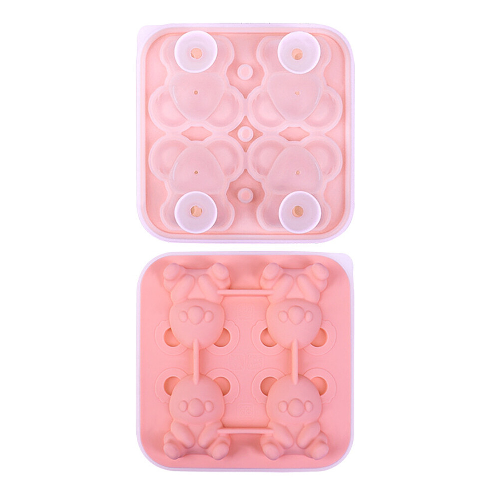 Unique Koala Shape Ice Tray Easily Release Ice Molds- Pink 7695000354265