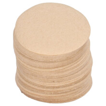 Herbruikbare vervangingsfilters, Aeropress-compatibele filters van natuurlijk papier, ronde vorm zorgt voor gelijkmatige extractie, transparante