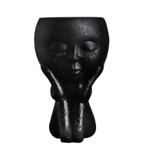 Idée cadeau géniale ! Pots de fleurs uniques et adorables, avec trou de drainage pour une utilisation intérieure et extérieure. Matériau de
