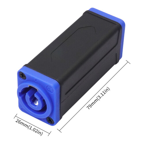 Female to Female Coupler Connectors Plastic Texture Suitable for 2