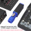 Female to Female Coupler Connectors Plastic Texture Suitable for 2