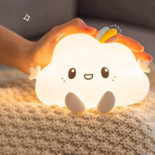 Wunderschöne Wolken-Nachtlampe, Kinder-Nachtlampe, tolles Geburtstagsgeschenk fürs Kinderzimmer, tragbare LED-Wolkenlampe mit 7 Farbwechseln