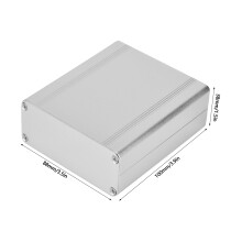 Aluminium-Kühlgehäuse für elektronische Geräte 38 x 88 x 100 mm DIY-Instrumentenkoffer
