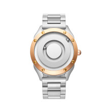 Relógio de pulso masculino EUTOUR, relógio magnético elegante e minimalista unissex, relógio de quartzo suíço com pulseira de silicone/couro