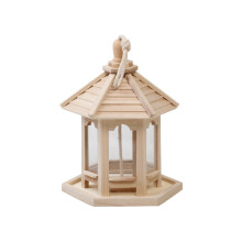 Handgefertigtes Vogelhaus aus Holz für den Garten
