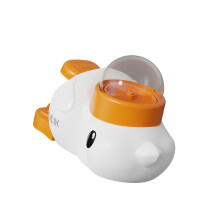 Grappige Kittens Foerageren Multifunctionele Slow Feeder-Wit