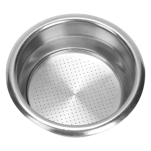 Precision Double Layer Pressurized Filter for Coffee Machine, Stainless Steel Coffee Filter 58mm Filter Basket with Bottomless Handle Compatibility, C 2