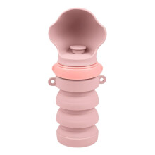 Portable Water Bottle for Dogs | LeakProof Foldable Drinking Feeder Pink A Outdoor Camping Hiking Beach Park