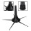 Per Tromba Pieghevole ABS Nero Con 5 Gambe Robusto 7