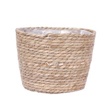 Straw Woven Planter Indoor Plant Pot For Home Office Decor Succulent Basket Plant Holder