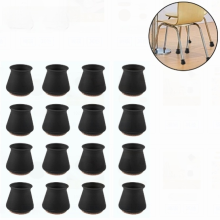 Protezioni per gambe di sedie, coprigambe in silicone per mobili per la riduzione del rumore, facile installazione, lavabile e riutilizzabile, adatto
