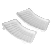 Gjenbrukbart isbrett, langt ispinnebrett, innovativ formet ismaskin med lokk, trygt materiale av matkvalitet, perfekt for fleksibelt
