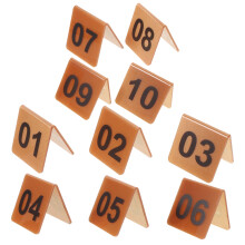 10Pièces Supports De Numéros En Pour Restaurant Jeux