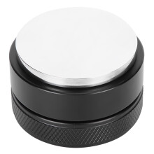 Fødevaregodkendt justerbar dybdekaffefordeler og stamper 51 mm professionel espresso-niveller med rustfri stålbund kompatibel med 53 mm portafilte