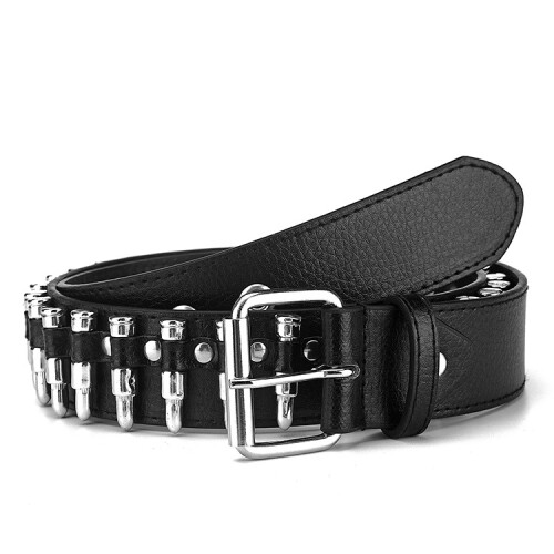 Ζώνη punk bullet rivet Ανδρική πανκ ζώνη bullet μόδας ευρωπαϊκής και αμερικανικής μόδα 2