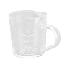 Präzisionsmessglas für Kaffeeliebhaber: Klare Zahlen garantieren Genauigkeit bei jedem Einschenken.