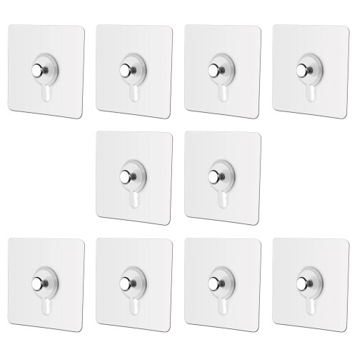 Heavy Load Wall Hooks Bathroom Kitchen Decors 10PCS Set