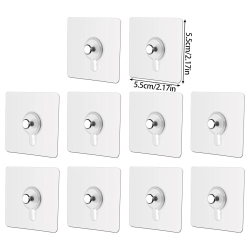 Heavy Load Wall Hooks Bathroom Kitchen Decors 10PCS Set 2