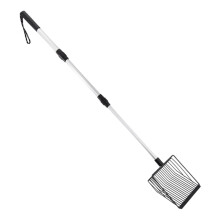 Cats Litter Scooper Deep Shovel Hollow Metal Scoops Metal-Black