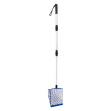 Chicken Litter Scooper with Deep Shovel Telescoping Handle-Blue