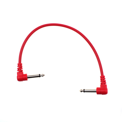 6 Colors Electric Guitar Effect Patch Cable 30cm, 1/4 Inch TS Turned Pair 1