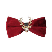 Shirt Tie Female Cool Christmas Style Bowknot Tie Knot Free-3