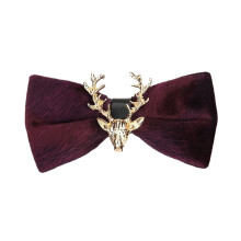 Alloy Elk Head Decor Neckties for Taking Photo Gentleman-11