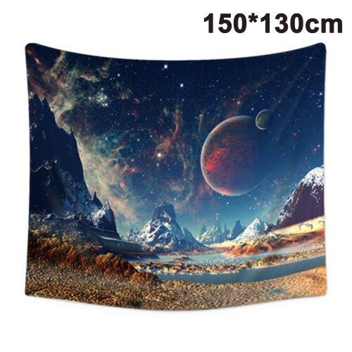 Enchanted Forest Creatures Tapestry, Fantasy Forest Design With Polyester Fabric For Dorm Room Decor