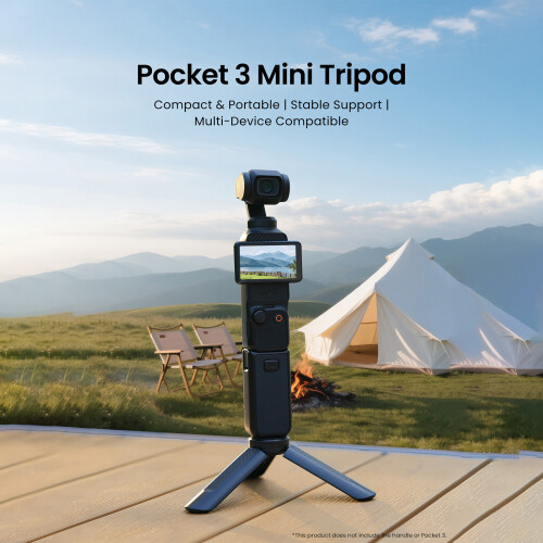 Foldable Mini Tripods for Pocket 3 Vlog Photography ABS Material 2