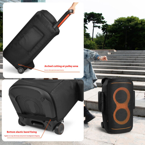 Water Resistant Speaker Cover Featuring Side Pockets for 520 1