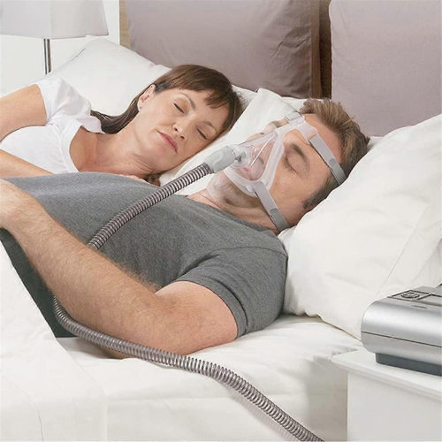 Μάσκες CPAP πλήρους προσώπου με κεφαλοδέτη, περιστρεφόμενο αγκώνα και μαξιλάρι 1