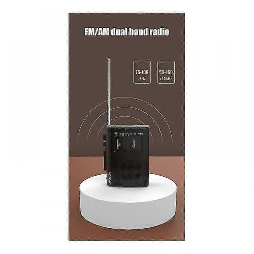 Radio de casete retro Panda 6501 con AM/FM 2