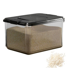 Containers for Storing Dog Food Dry Food Dispenser Storage Bucket with Lid Black M Plastic Kitchen Storage Outdoor Use