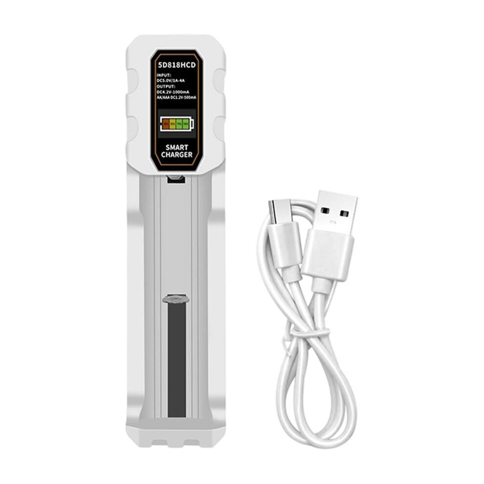 Intelligent Single Bay Battery Charging Led Indicator- White 7754000489374
